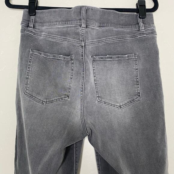 SPANX Vintage Gray Distressed Skinny Denim Leggings Style 20213R Size XL - Picture 7 of 10